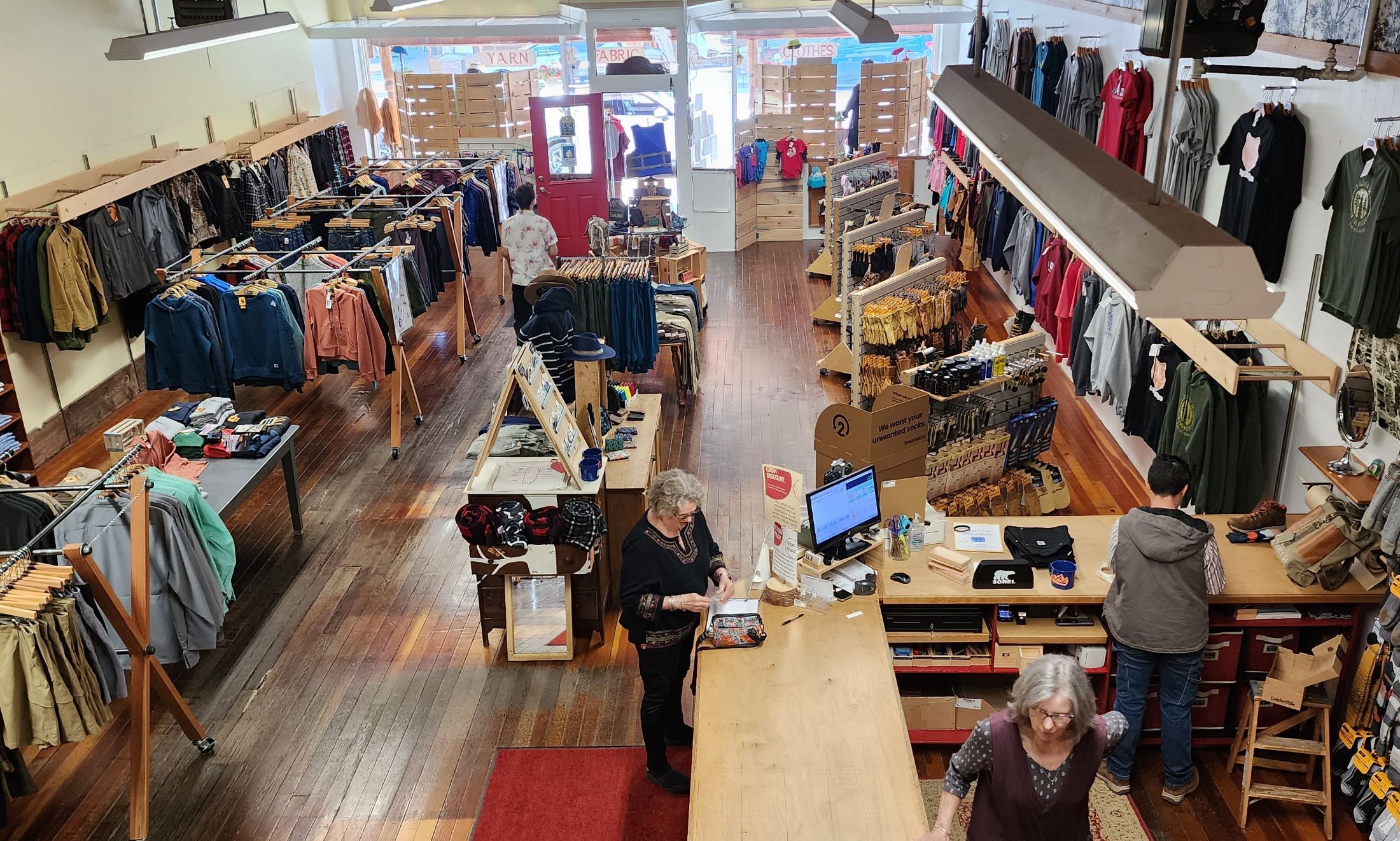 The Outfitters from inside the store